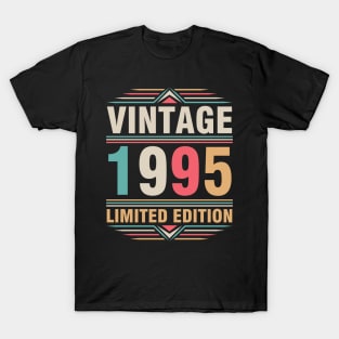 Vintage 1995 Ltd Edition Happy Birthday 27 Years Old Me You T-Shirt